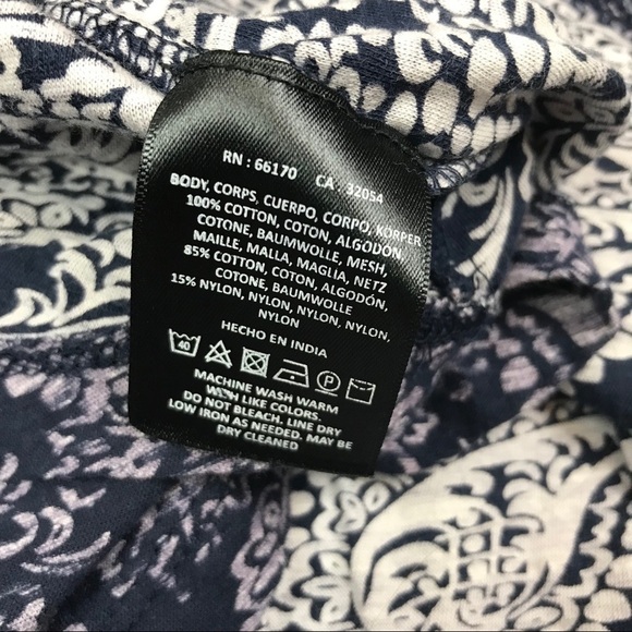 Anthropologie Marcella Lace Up Top Blue purple - Picture 7 of 7